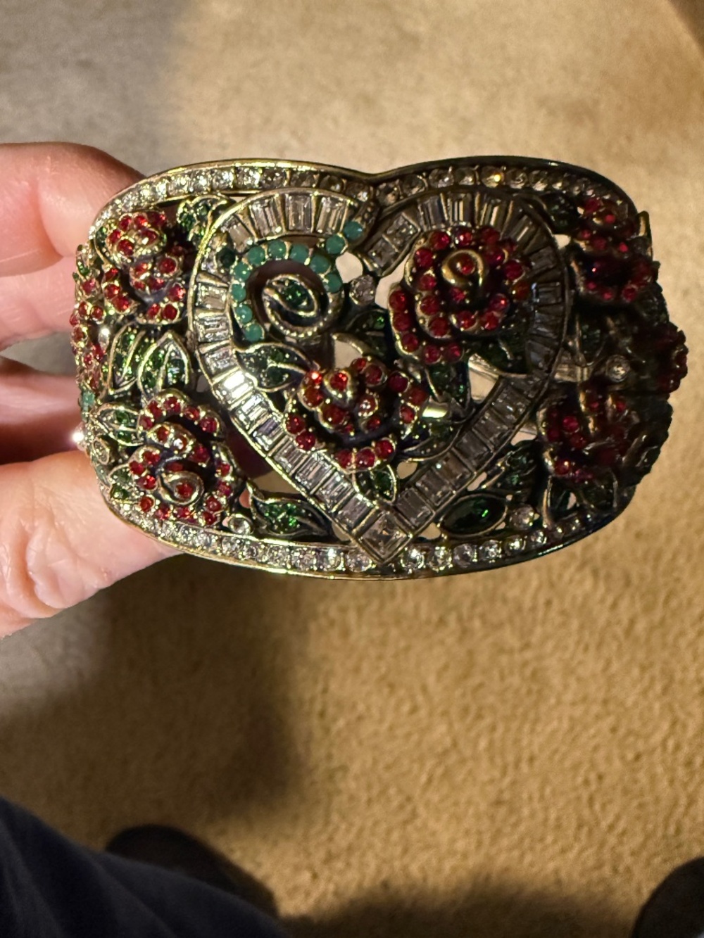 Heidi Daus hinged bracelet.